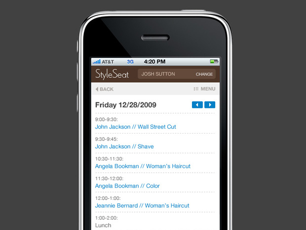 Business Tool: Mobile Web Calendar